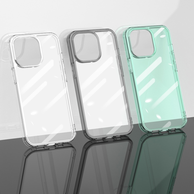 For iPhone 12 Pro Max Shockproof TPU + Single-sided Glass Protective Phone Case(Translucent Green) For iPhone 12 Pro Max Shockproof TPU + Single-sided Glass Protective Phone Case(Translucent Green)