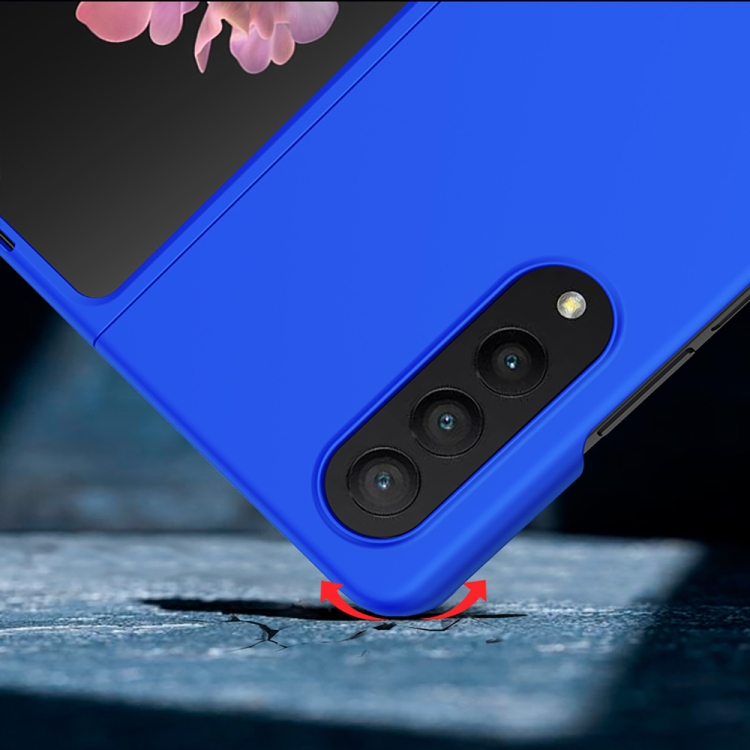 For Samsung Galaxy Z Fold4 Big Hole Fuel Injection PC Skin Feel Phone Case(Black) For Samsung Galaxy Z Fold4 Big Hole Fuel Injection PC Skin Feel Phone Case(Black)