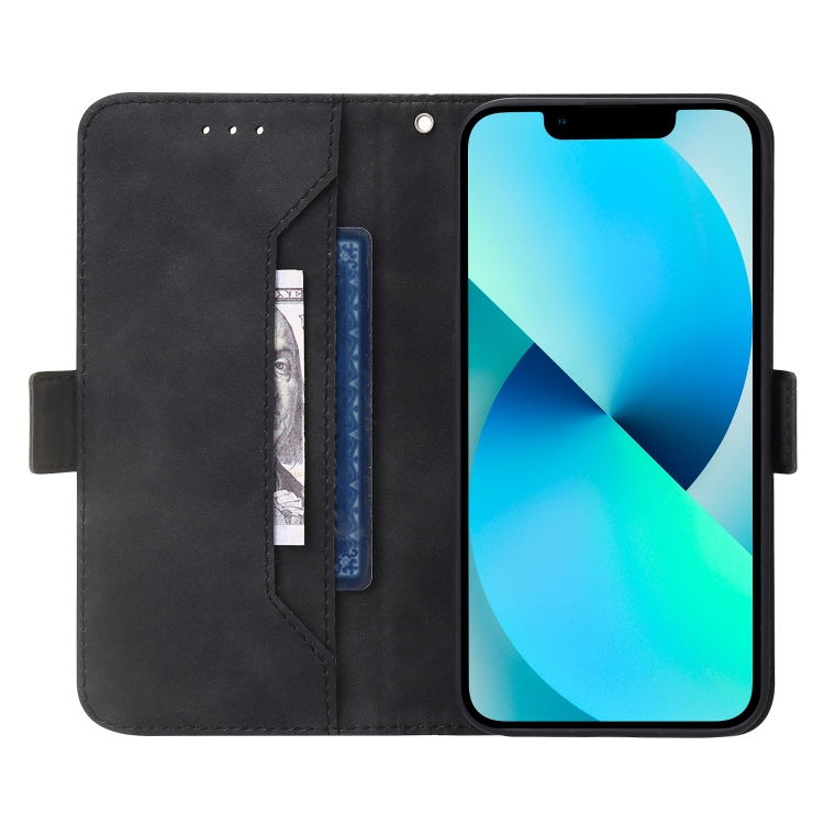 For iPhone SE 2022 / SE 2020 / 8 / 7 RFID Geometric Line Flip Leather Phone Case(Black) For iPhone SE 2022 / SE 2020 / 8 / 7 RFID Geometric Line Flip Leather Phone Case(Black)