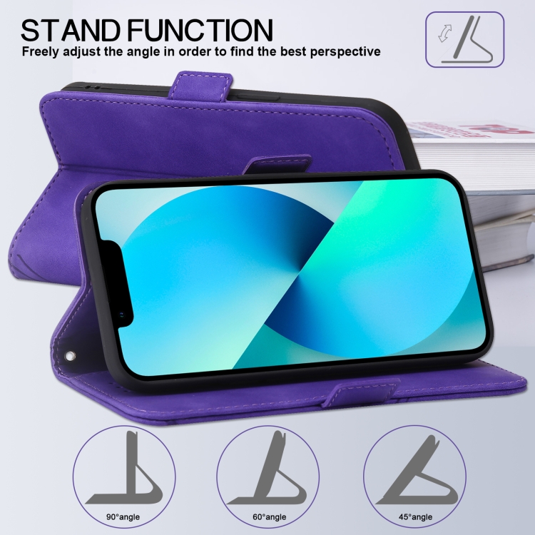 For Samsung Galaxy S22 Ultra 5G RFID Geometric Line Flip Leather Phone Case(Purple) For Samsung Galaxy S22 Ultra 5G RFID Geometric Line Flip Leather Phone Case(Purple)