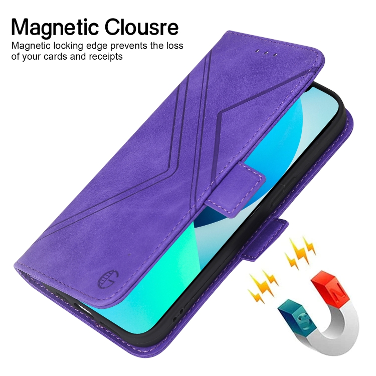 For Samsung Galaxy S22 Ultra 5G RFID Geometric Line Flip Leather Phone Case(Purple) For Samsung Galaxy S22 Ultra 5G RFID Geometric Line Flip Leather Phone Case(Purple)