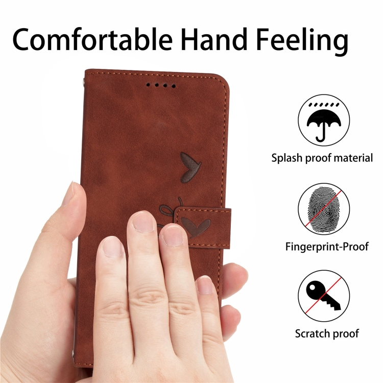 For Samsung Galaxy S22 Ultra Skin Feel Heart Pattern Leather Phone Case(Brown) For Samsung Galaxy S22 Ultra Skin Feel Heart Pattern Leather Phone Case(Brown)