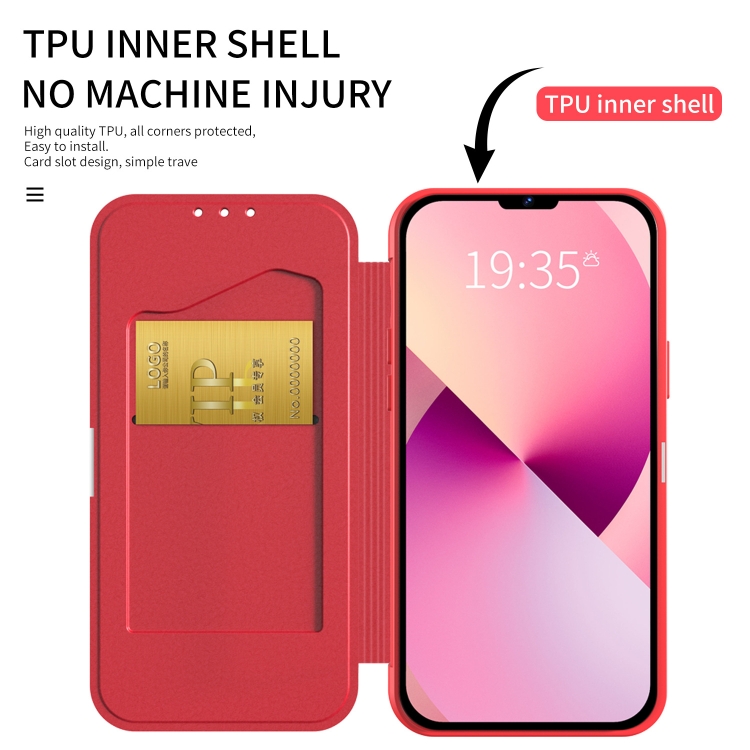 For iPhone 12 Pro Max Shrimp Skin Texture Flip Leather Phone Case(Red) For iPhone 12 Pro Max Shrimp Skin Texture Flip Leather Phone Case(Red)