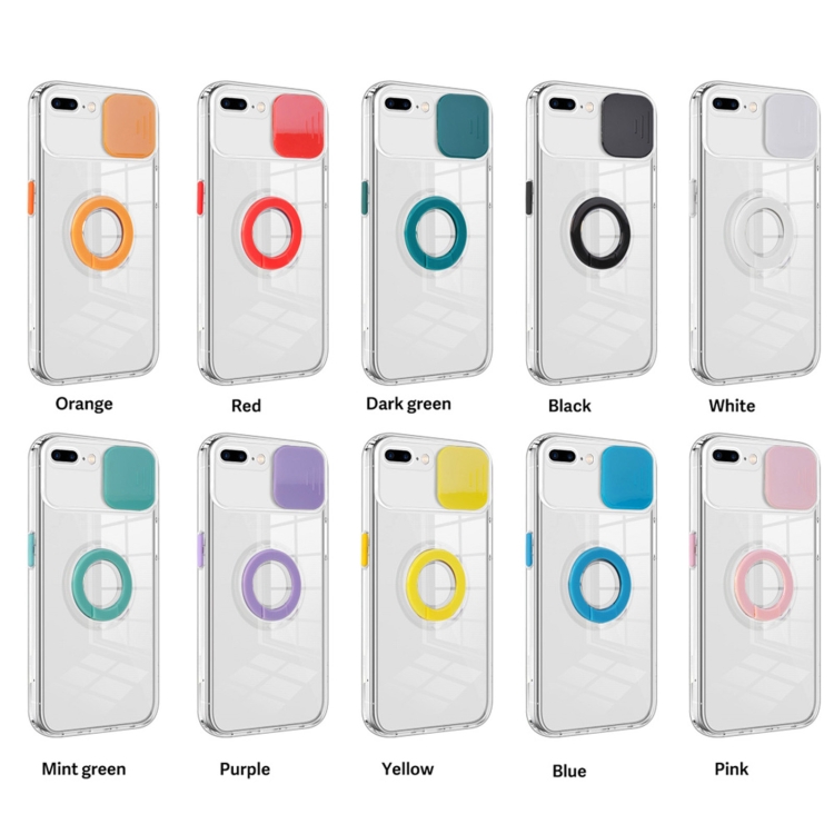 Sliding Camera Cover Design TPU Phone Case For iPhone 8 Plus / 7 Plus(Yellow) Sliding Camera Cover Design TPU Phone Case For iPhone 8 Plus / 7 Plus(Yellow)