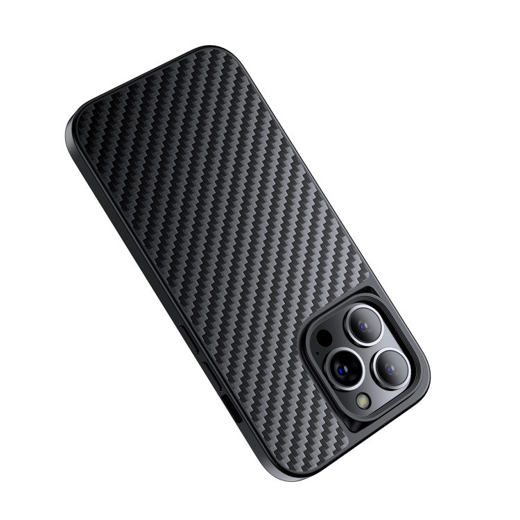 For iPhone 13 Pro Max Wlons Aramid Fiber MagSafe Magnetic Phone Case (Black) For iPhone 13 Pro Max Wlons Aramid Fiber MagSafe Magnetic Phone Case (Black)