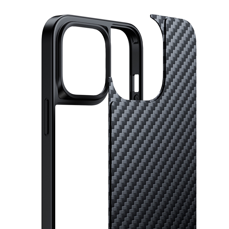 For iPhone 13 Pro Max Wlons Aramid Fiber MagSafe Magnetic Phone Case (Black) For iPhone 13 Pro Max Wlons Aramid Fiber MagSafe Magnetic Phone Case (Black)