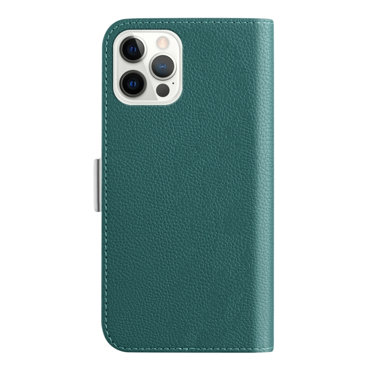 For iPhone 14 Plus Candy Color Litchi Texture Leather Phone Case (Dark Green) For iPhone 14 Plus Candy Color Litchi Texture Leather Phone Case (Dark Green)