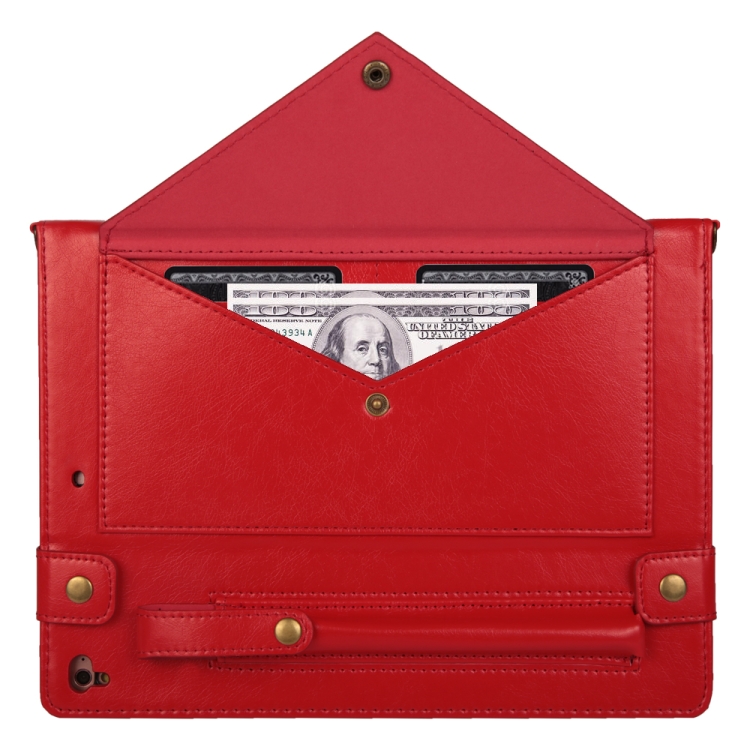 Envelope Solid Color Leather Tablet Case For iPad 9.7 2018 / 2017(Red) Envelope Solid Color Leather Tablet Case For iPad 9.7 2018 / 2017(Red)