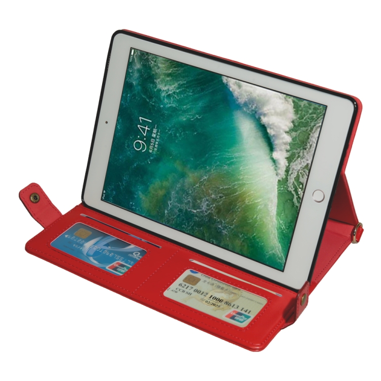 Envelope Solid Color Leather Tablet Case For iPad 9.7 2018 / 2017(Red) Envelope Solid Color Leather Tablet Case For iPad 9.7 2018 / 2017(Red)