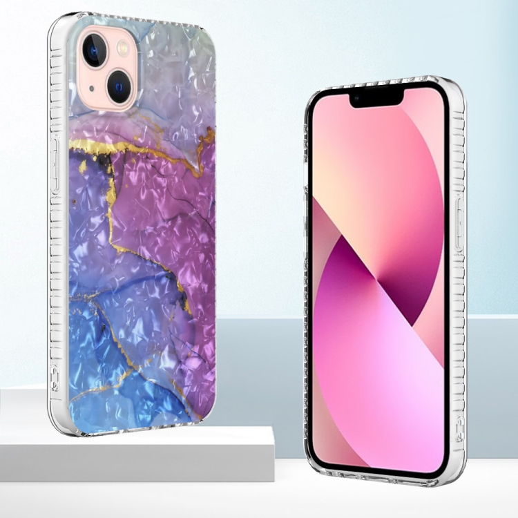 For iPhone 13 2.0mm Airbag Shockproof TPU Phone Case (Blue Purple Marble) For iPhone 13 2.0mm Airbag Shockproof TPU Phone Case (Blue Purple Marble)