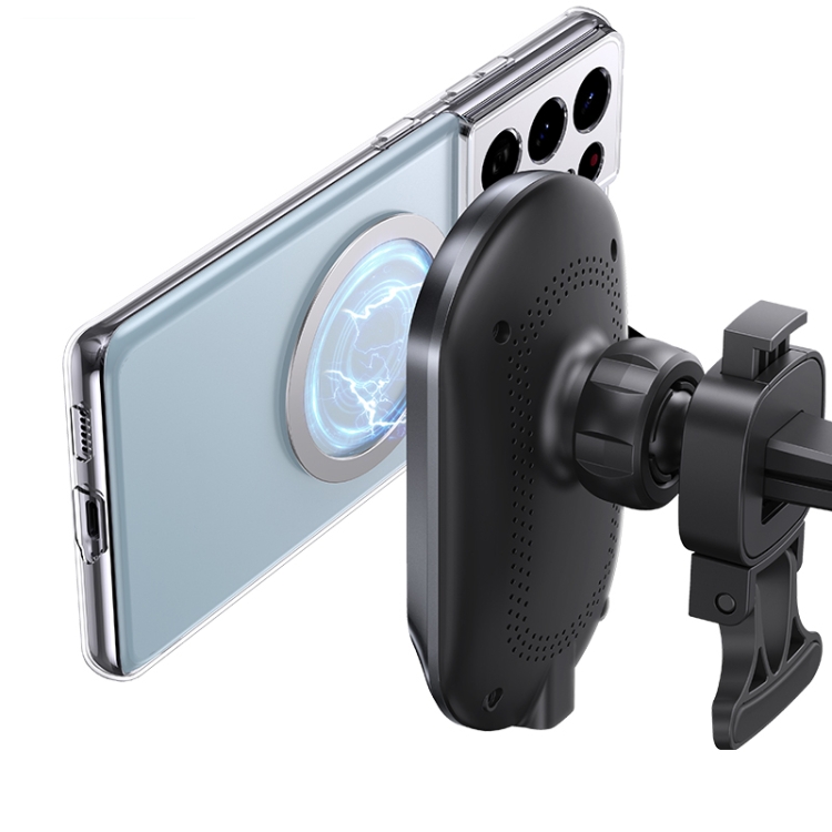 USAMS US-CD182 15W Magnetic Wireless Charging Car Phone Holder(Black) USAMS US-CD182 15W Magnetic Wireless Charging Car Phone Holder(Black)
