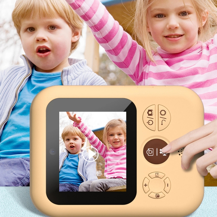 Con una tarjeta de memoria de 32 GB CP08 2.4 pulgadas IPS HD Screen Children Impresión Polaroid Camera digital - 6