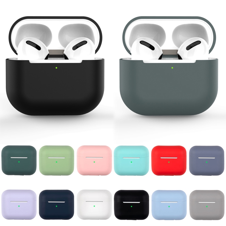 Wireless Earphone Silicone Protective Case For AirPods 3(Dark Green)