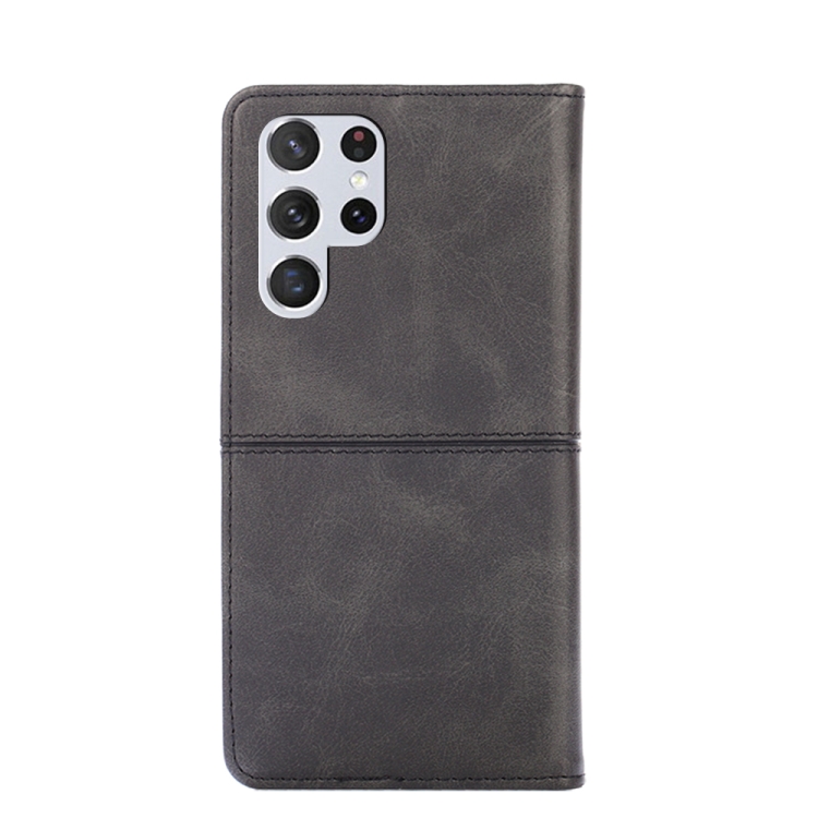 For Samsung Galaxy S21 Ultra Cow Texture Magnetic Horizontal Flip Leather Phone Case(Black) For Samsung Galaxy S21 Ultra Cow Texture Magnetic Horizontal Flip Leather Phone Case(Black)