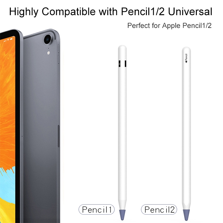 8 pcs / set cubierta de punta de lápiz de lápiz portátil universal para Apple Pencil 1/2 (rosa) - B2
