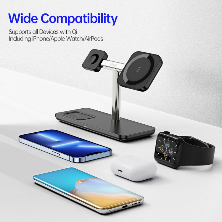 DUZZONA W6 3 In 1 Detachable Magnetic Wireless Charger(Black) DUZZONA W6 3 In 1 Detachable Magnetic Wireless Charger(Black)