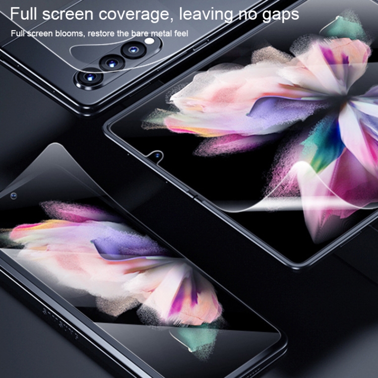 Full Screen Protector Explosion-proof Hydrogel Film For Samsung Galaxy Z Flip4 / W23 Flip 5G(Back Screen) Full Screen Protector Explosion-proof Hydrogel Film For Samsung Galaxy Z Flip4 / W23 Flip 5G(Back Screen)