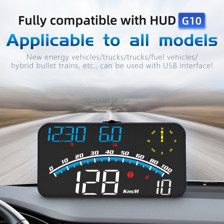 Kaufe HUD 3,8-Zoll-GPS-Auto-Head-Up-Display, Geschwindigkeitsalarm,  Kompass, Windschutzscheibenprojektor, Tachometer, HUD über GPS-Satelliten