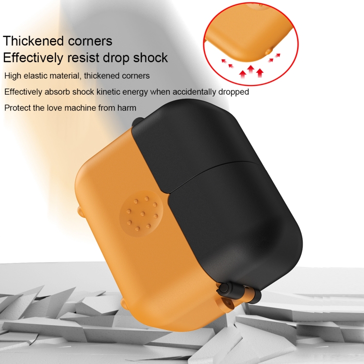 For AirPods Pro Magic Box Wireless Earphone Protective Case with Hook(Yellow) For AirPods Pro Magic Box Wireless Earphone Protective Case with Hook(Yellow)