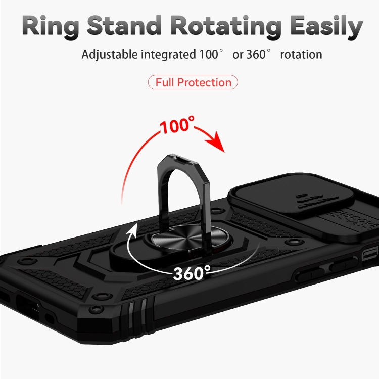 For iPhone 14 Pro Sliding Camshield Holder Phone Case(Black) - 3