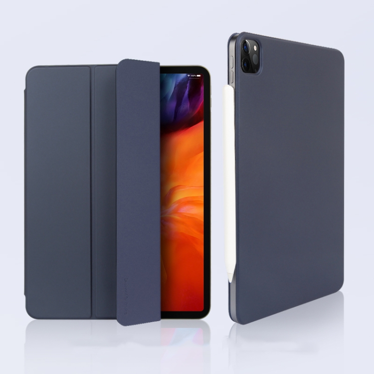 For iPad Pro 12.9 (2020) Benks Magnetic Horizontal Flip PU Leather Tablet Case with Holder & Sleep / Wake-up Function(Ice Blue) For iPad Pro 12.9 (2020) Benks Magnetic Horizontal Flip PU Leather Tablet Case with Holder & Sleep / Wake-up Function(Ice Blue)