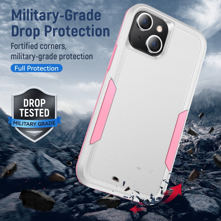 For iPhone 14 Plus Pioneer Armor Heavy Duty Shockproof Phone Case (White) For iPhone 14 Plus Pioneer Armor Heavy Duty Shockproof Phone Case (White)