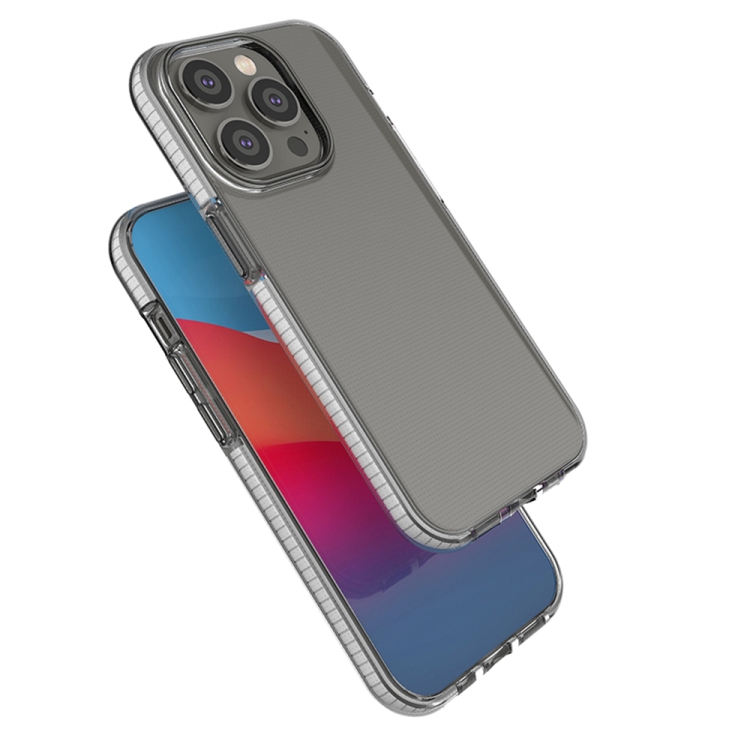 For iPhone 14 Pro Two-color Transparent TPU Phone Case(White) For iPhone 14 Pro Two-color Transparent TPU Phone Case(White)