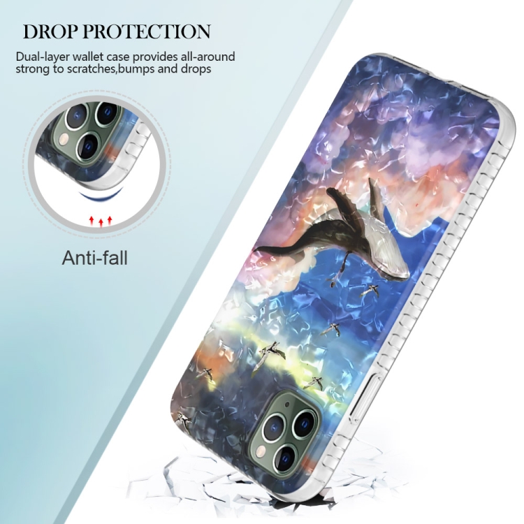 For iPhone 11 Pro 2.0mm Airbag Shockproof TPU Phone Case(Whale)