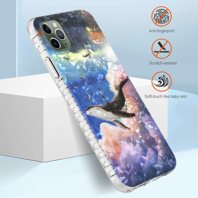 For iPhone 11 Pro 2.0mm Airbag Shockproof TPU Phone Case(Whale)