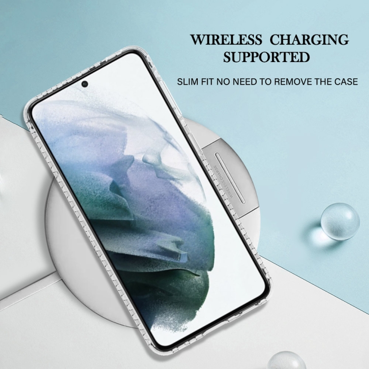 For Samsung Galaxy S21 5G 2.0mm Airbag Shockproof TPU Phone Case(Blue Purple Marble)
