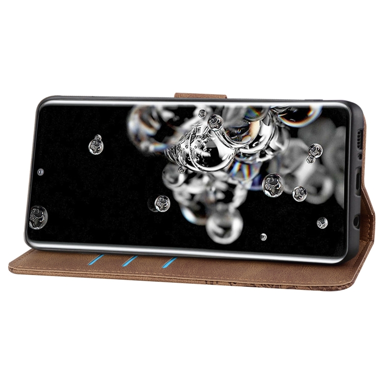 For Samsung Galaxy S21 Ultra 5G Geometric Mandala Embossed Leather Phone Case(Brown) For Samsung Galaxy S21 Ultra 5G Geometric Mandala Embossed Leather Phone Case(Brown)