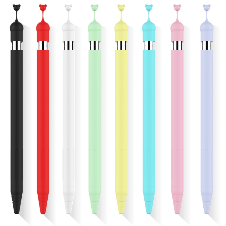 Cartoon Silicone Protective Case For Apple Pencil 2 / 1(White) Cartoon Silicone Protective Case For Apple Pencil 2 / 1(White)
