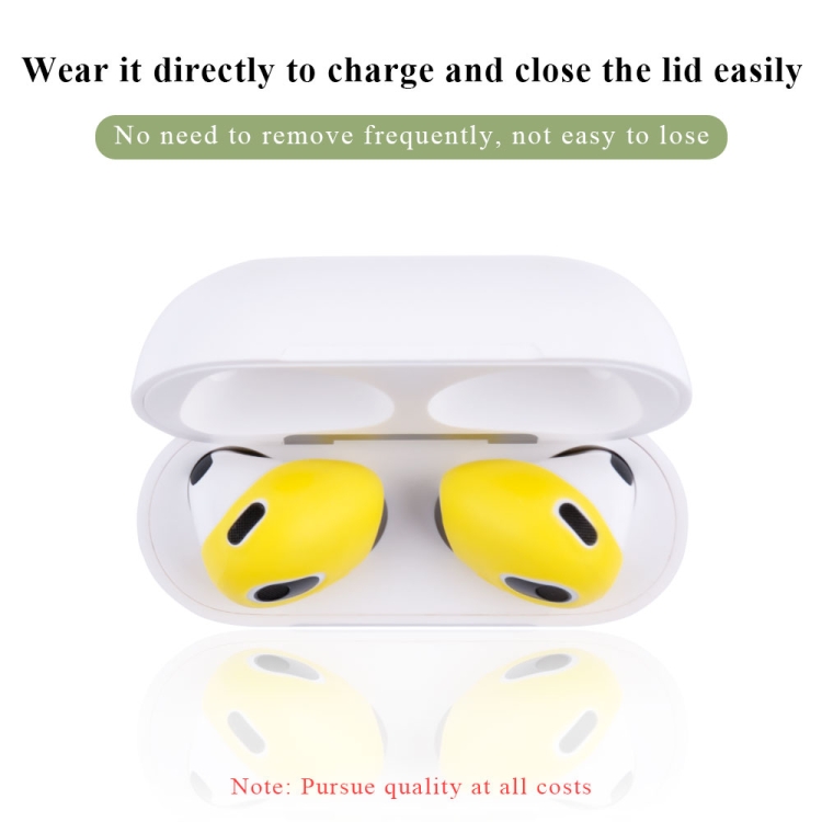 3 Pairs Earphone Silicone Earmuffs For AirPods 3(Dark Purple+Light Purple+Pink)