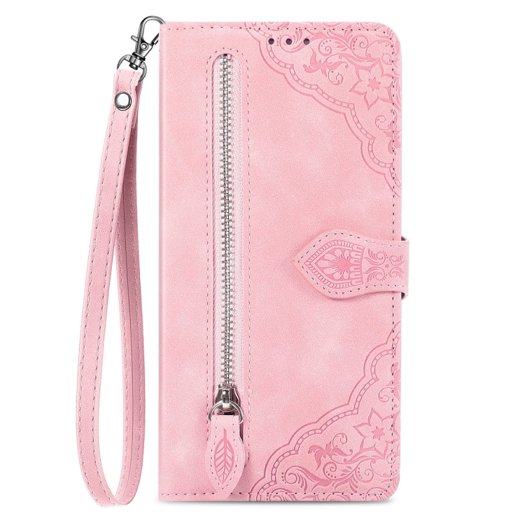 For iPhone SE 2022 / SE 2020 / 8 / 7 Embossed Flower Shockproof Leather Phone Case(Pink) For iPhone SE 2022 / SE 2020 / 8 / 7 Embossed Flower Shockproof Leather Phone Case(Pink)