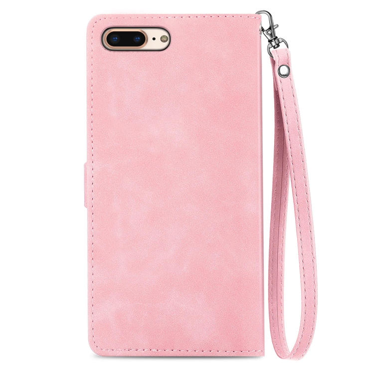 For iPhone SE 2022 / SE 2020 / 8 / 7 Embossed Flower Shockproof Leather Phone Case(Pink) For iPhone SE 2022 / SE 2020 / 8 / 7 Embossed Flower Shockproof Leather Phone Case(Pink)