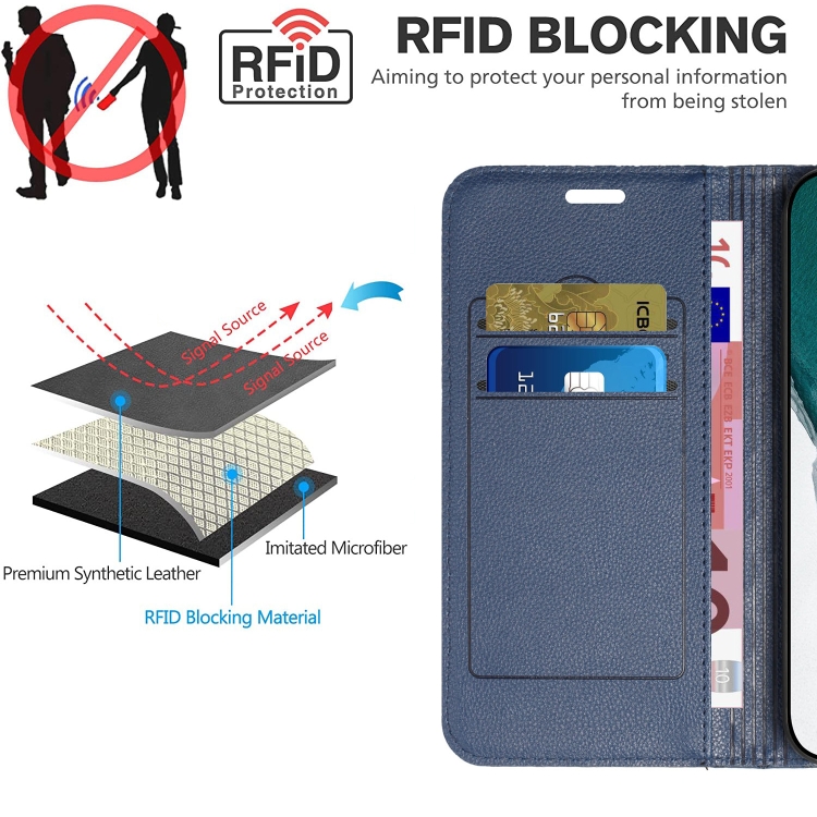 For iPhone 14 Pro S11 RFID Diamond Lattice Flip Leather Phone Case(Blue) For iPhone 14 Pro S11 RFID Diamond Lattice Flip Leather Phone Case(Blue)