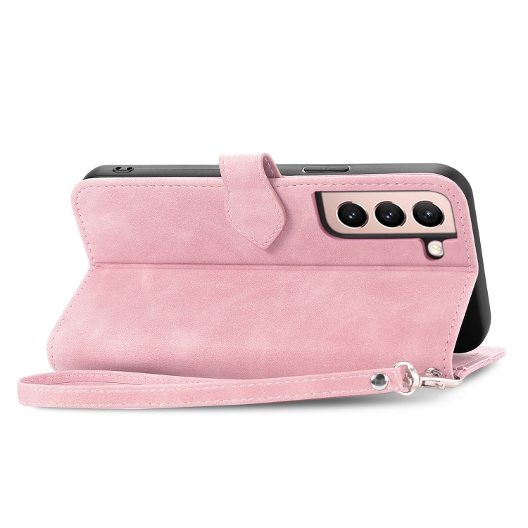For Samsung Galaxy S21+ 5G Embossed Flower Shockproof Leather Phone Case(Pink) For Samsung Galaxy S21+ 5G Embossed Flower Shockproof Leather Phone Case(Pink)