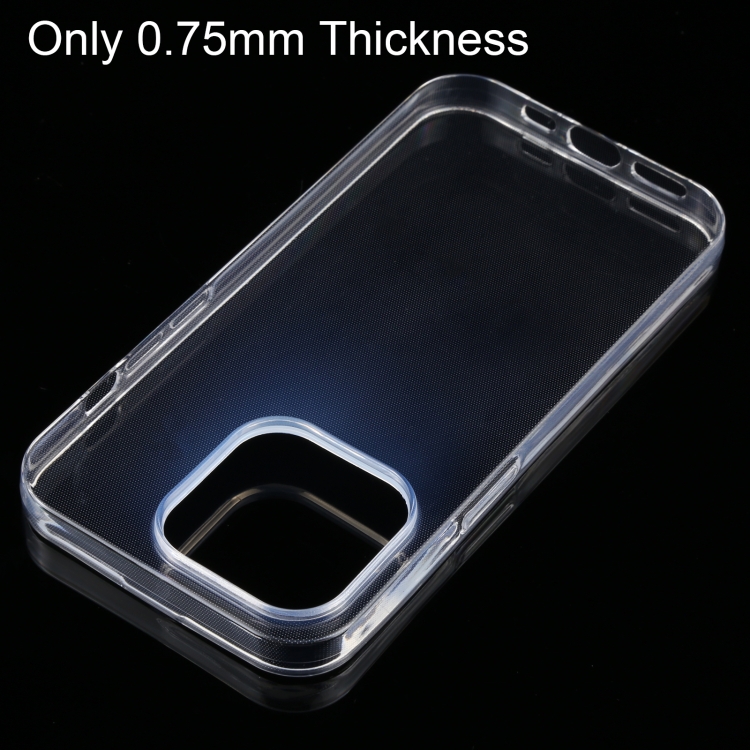 For iPhone 14 Pro 0.75mm Ultra-thin Transparent TPU Phone Case For iPhone 14 Pro 0.75mm Ultra-thin Transparent TPU Phone Case