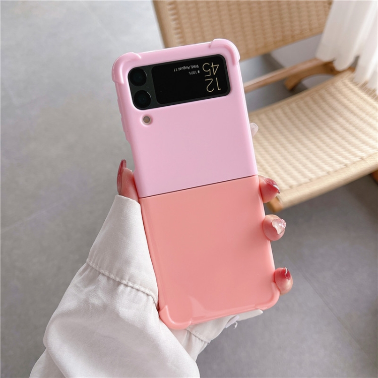 For Samsung Galaxy Z Flip4 Macaron Candy Color Matching TPU Phone Case(Pink Rose) For Samsung Galaxy Z Flip4 Macaron Candy Color Matching TPU Phone Case(Pink Rose)