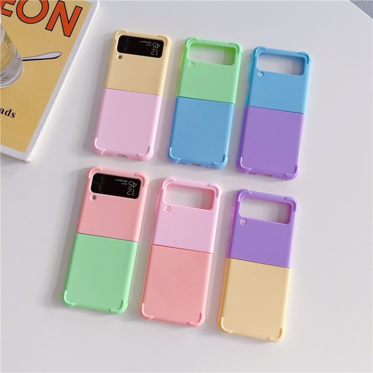 For Samsung Galaxy Z Flip4 Macaron Candy Color Matching TPU Phone Case(Pink Rose) For Samsung Galaxy Z Flip4 Macaron Candy Color Matching TPU Phone Case(Pink Rose)