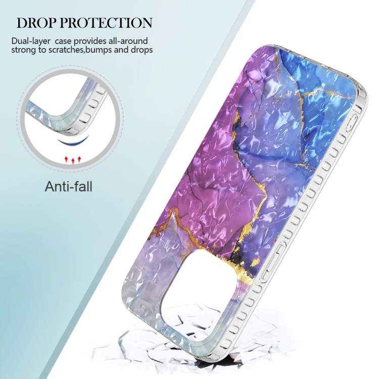 2.0mm Airbag Shockproof TPU Phone Case For iPhone 14 Pro(Blue Purple Marble) 2.0mm Airbag Shockproof TPU Phone Case For iPhone 14 Pro(Blue Purple Marble)