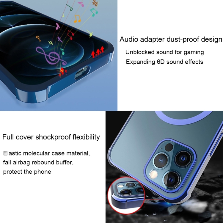 For iPhone 14 Pro Straight Side Laser Plating MagSafe Clear TPU Phone Case(Graphite Black) For iPhone 14 Pro Straight Side Laser Plating MagSafe Clear TPU Phone Case(Graphite Black)