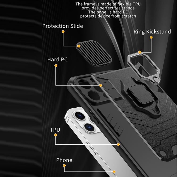 For iPhone 14 Sliding Camera Cover Design TPU + PC Phone Case (Black) For iPhone 14 Sliding Camera Cover Design TPU + PC Phone Case (Black)