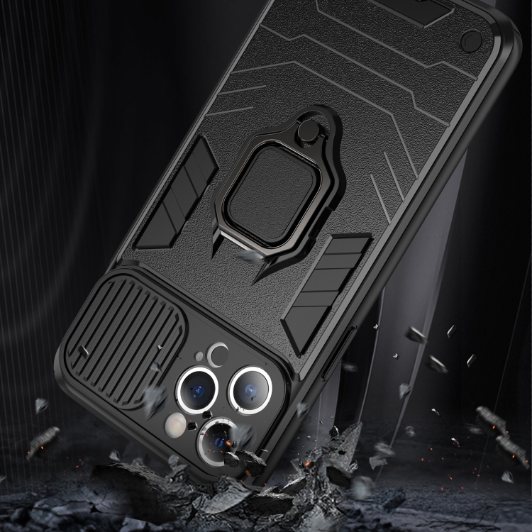 For iPhone 14 Sliding Camera Cover Design TPU + PC Phone Case (Black) For iPhone 14 Sliding Camera Cover Design TPU + PC Phone Case (Black)