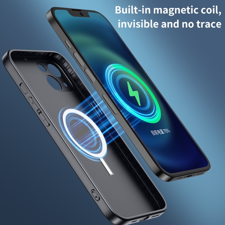 For iPhone 14 Pro AG Matte Glass + Liquid Silicone Skin Feel Case(Navy Blue) For iPhone 14 Pro AG Matte Glass + Liquid Silicone Skin Feel Case(Navy Blue)