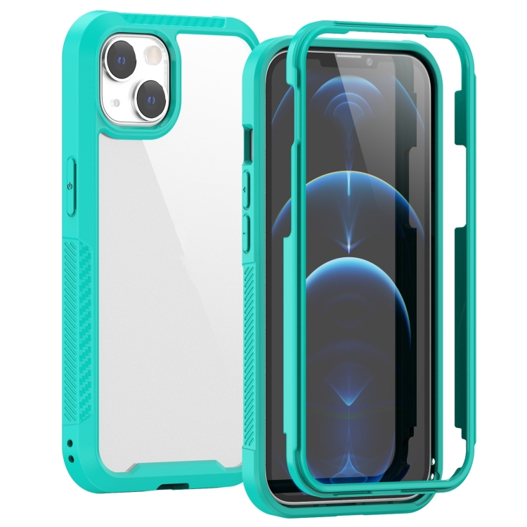For iPhone 14 Plus 2 in 1 TPU + PC Full Coverage Phone Case (Light Blue) For iPhone 14 Plus 2 in 1 TPU + PC Full Coverage Phone Case (Light Blue)