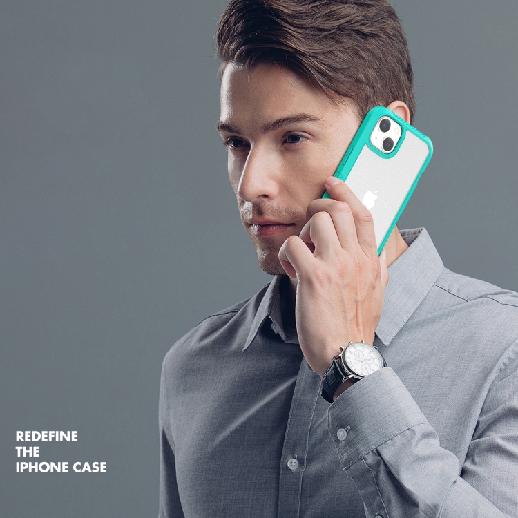 For iPhone 14 Plus 2 in 1 TPU + PC Full Coverage Phone Case (Light Blue) For iPhone 14 Plus 2 in 1 TPU + PC Full Coverage Phone Case (Light Blue)