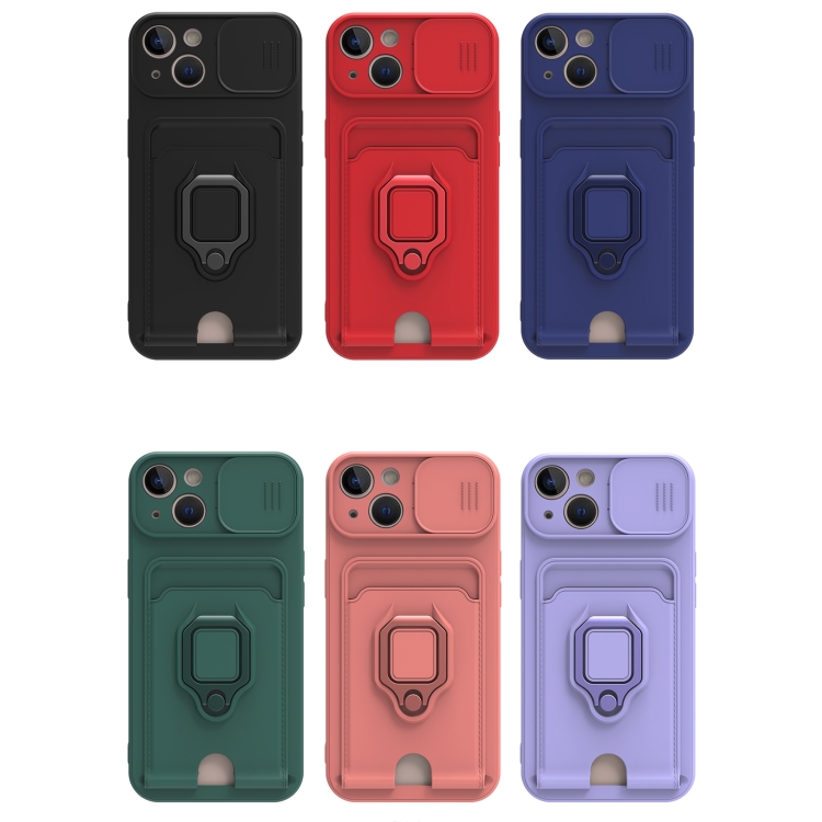 For iPhone 14 Sliding Camera Cover Design TPU Phone Case (Dark Night Green) For iPhone 14 Sliding Camera Cover Design TPU Phone Case (Dark Night Green)