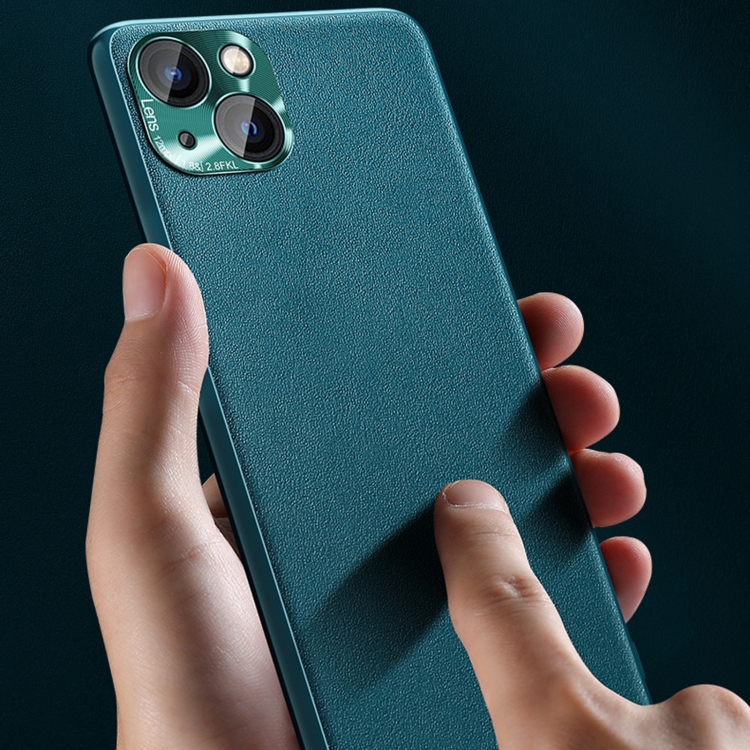 For iPhone 14 Pro Silicone Pure Skin Leather Phone Case(Purple) For iPhone 14 Pro Silicone Pure Skin Leather Phone Case(Purple)