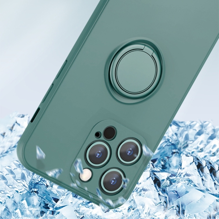 For iPhone 14 Plus  All-inclusive Liquid Silicone Phone Protective Case(Coral Orange)